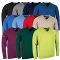 Glenmuir Mens Leven V Neck Lambswool Plus Golf Sweater